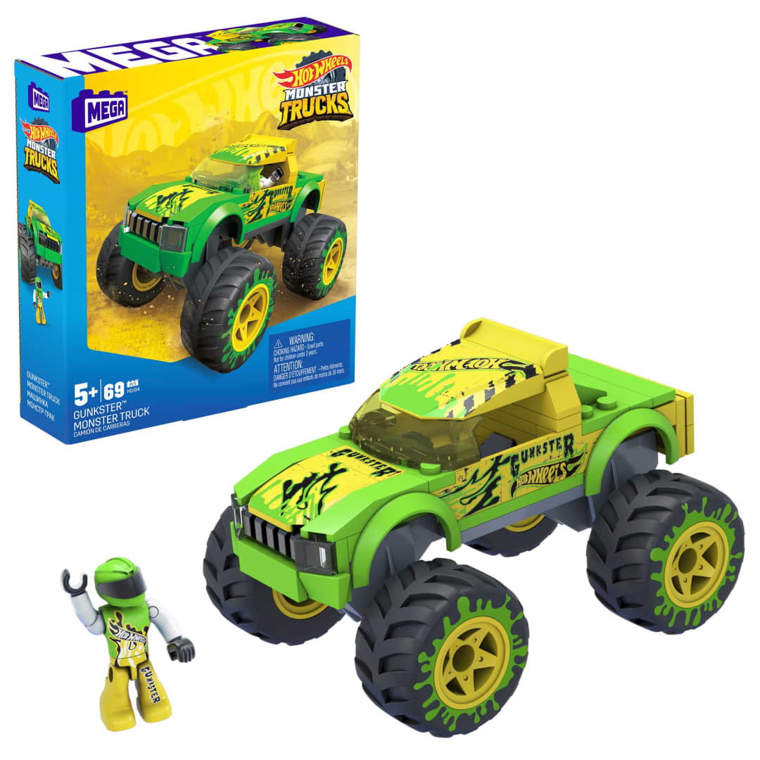 Buy Hot Wheels Mega Construx Gunkster Monster Truck Building Set Online