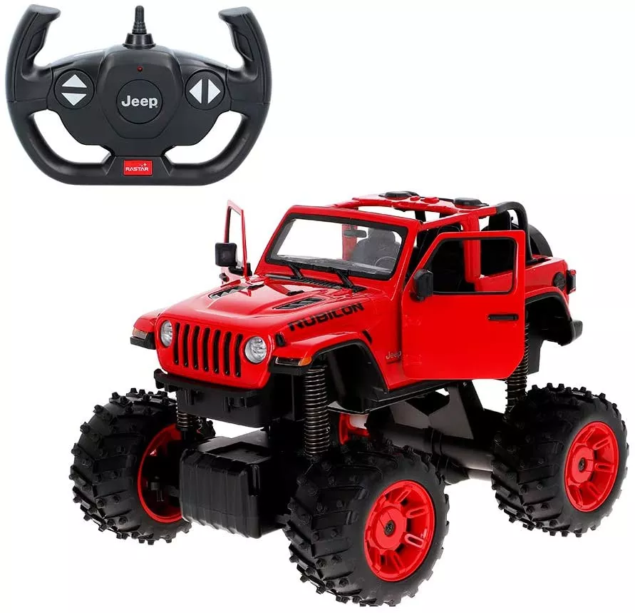 Buy Rastar Remote Control Jeep Wrangler With Big Foot Design Online |  Yallatoys Qatar