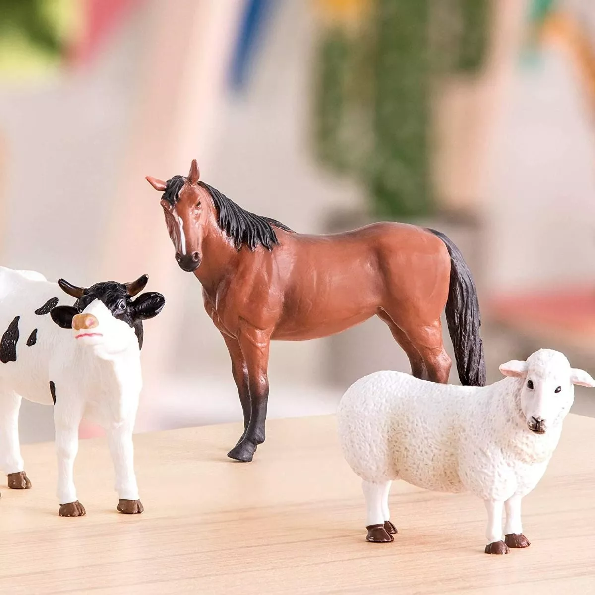 Buy Terra Farm Animals Sheep, Bull & Horse Farm Animal Toys Online |  Yallatoys Qatar