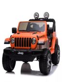Buy Jeep Wrangler 12V Battery Operated Ride On Orange Online | Yallatoys  Qatar