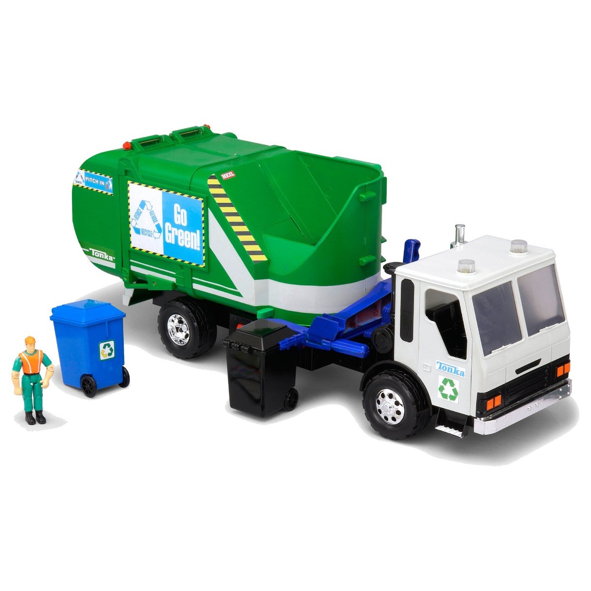 Tonka go green cheap garbage truck