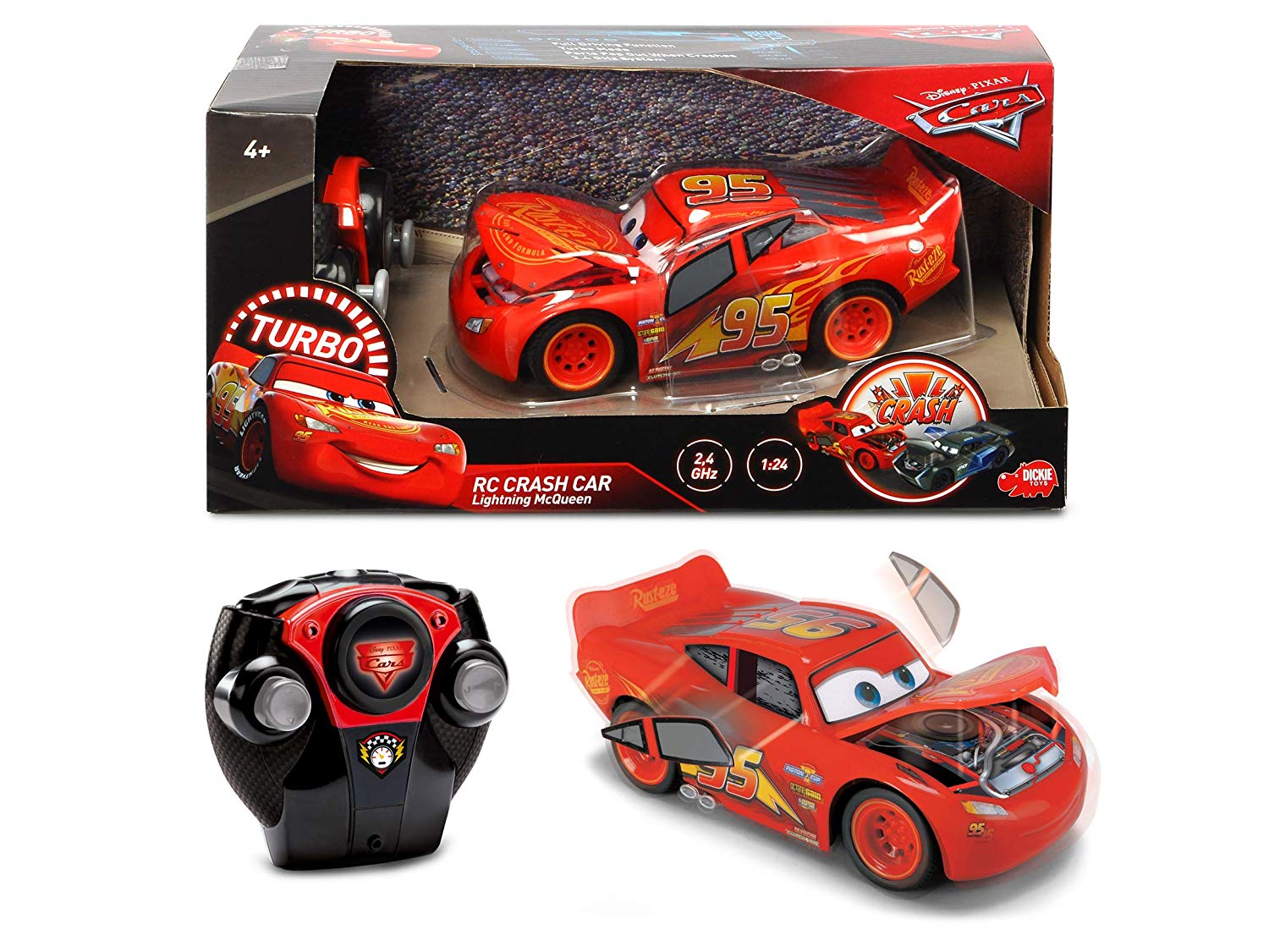 Lightning mcqueen crash toy online