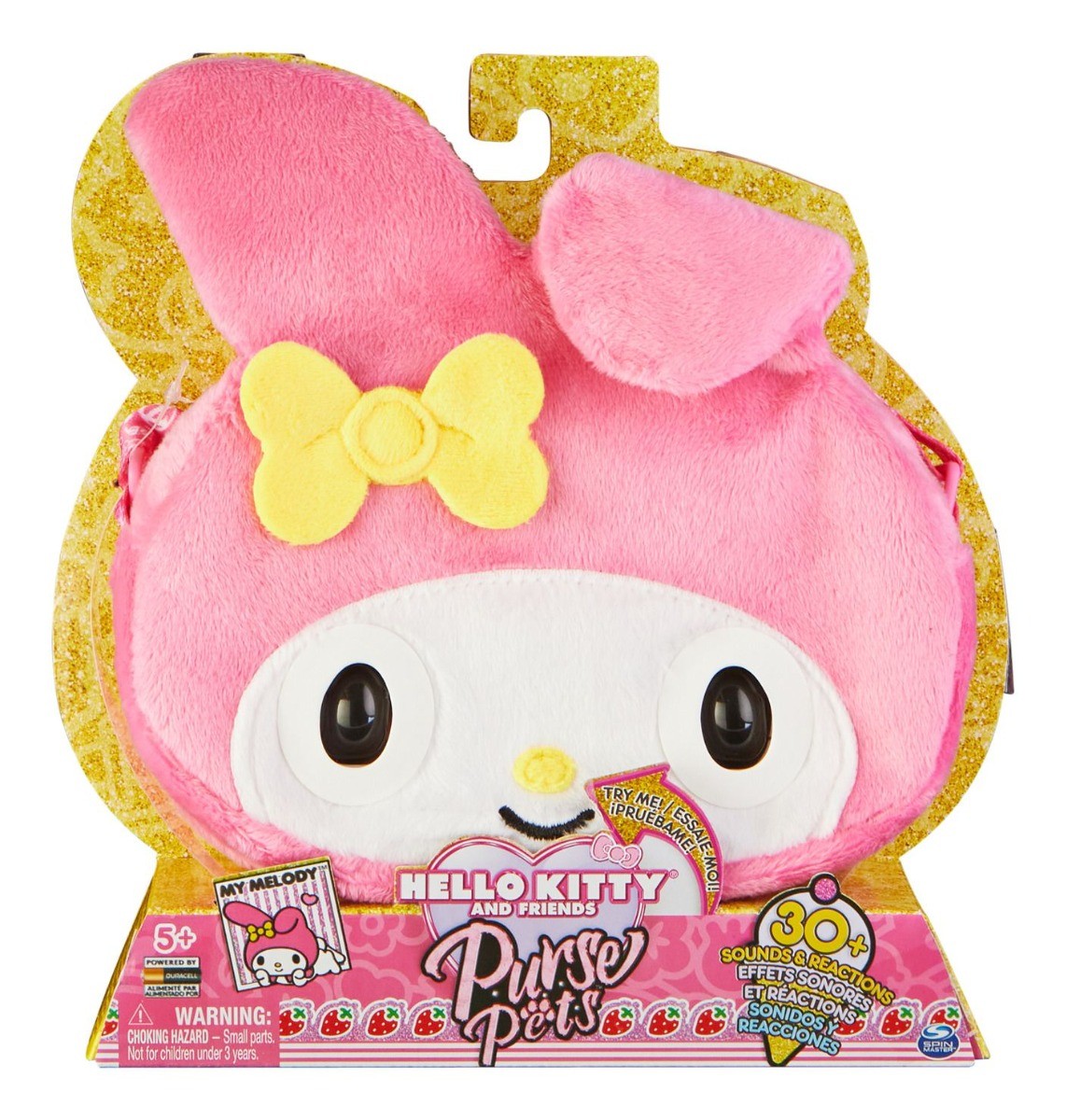  Purse Pets, Sanrio Hello Kitty and Friends, Hello Kitty  Interactive Pet Toy & Crossbody Kawaii Purse, Over 30 Sounds & Reactions,  Girls & Tween Gifts : Toys & Games