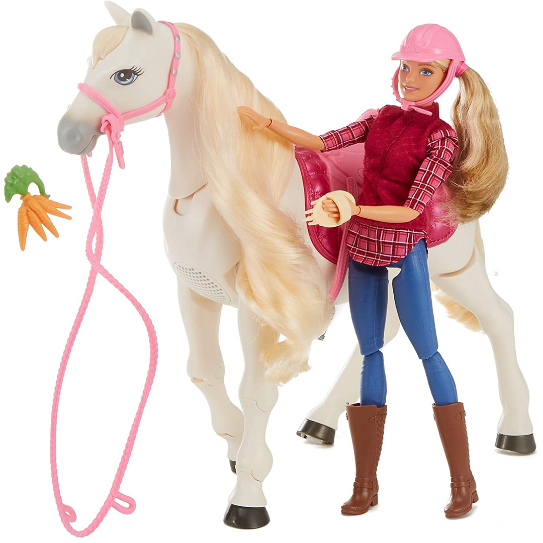 Barbie and her store dream horse