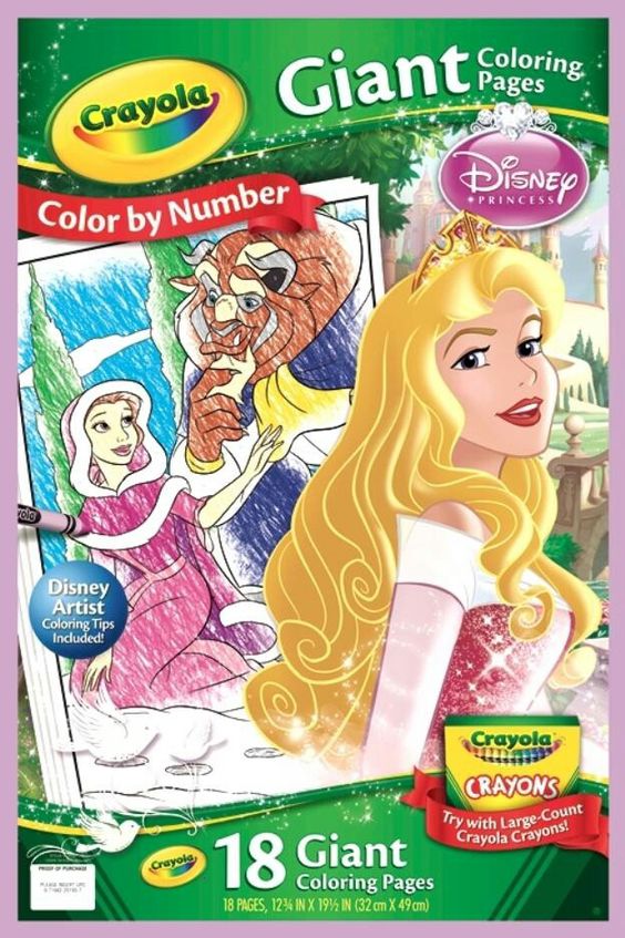 Disney Princess Color By Numbers