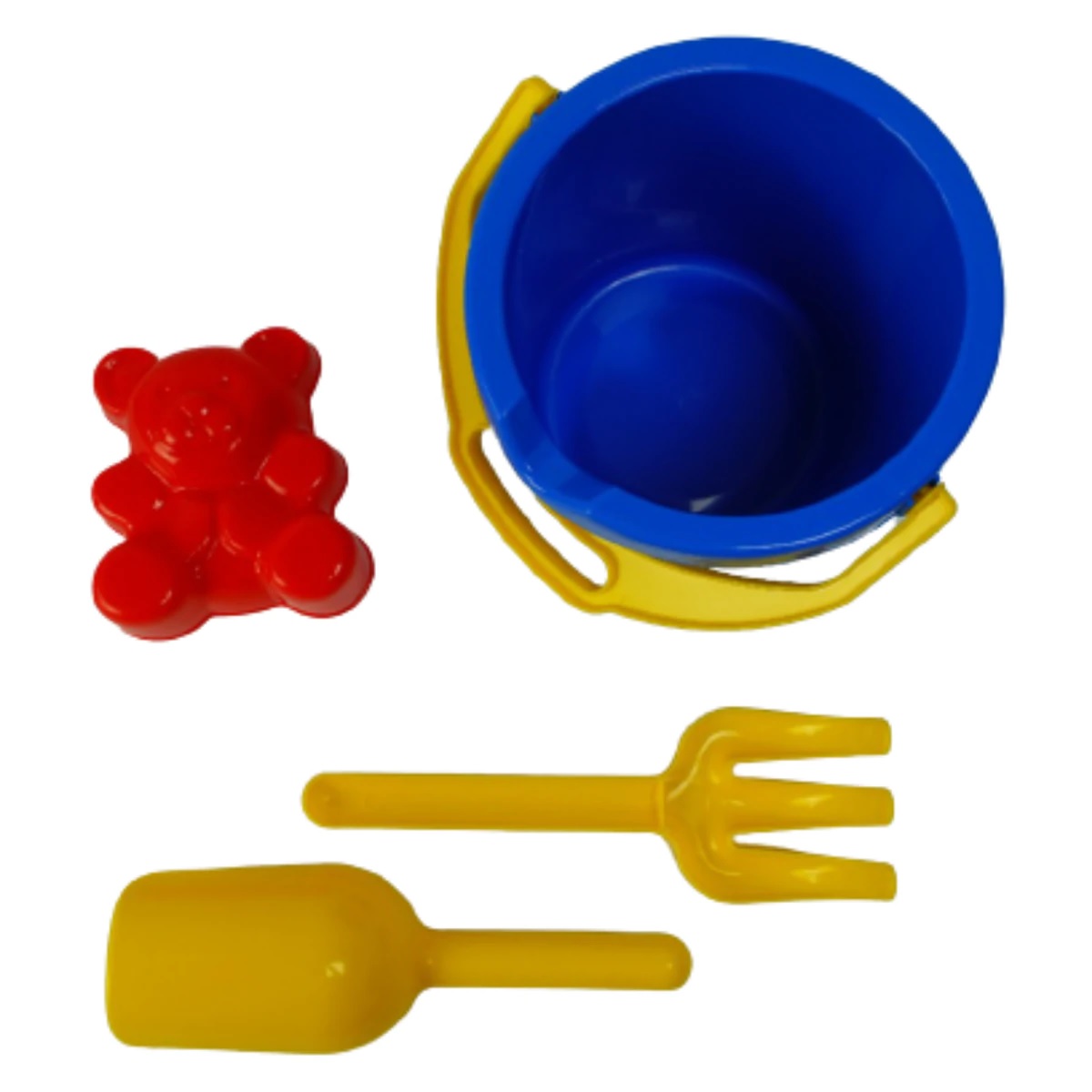 Buy Dantoy Beach Bucket & Spade Set Bear Red & Yellow Online