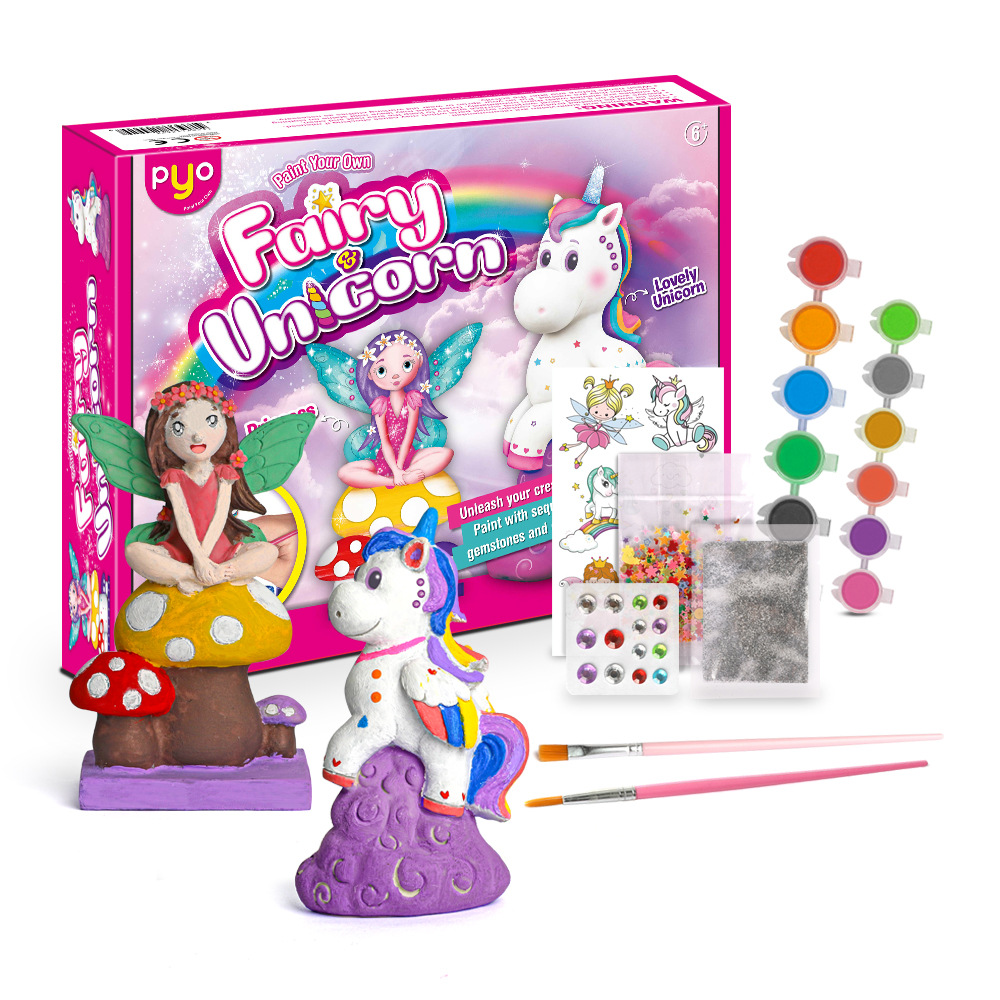 Buy Kids Paint Your Own Fairy Unicorns Online Yallatoys Qatar