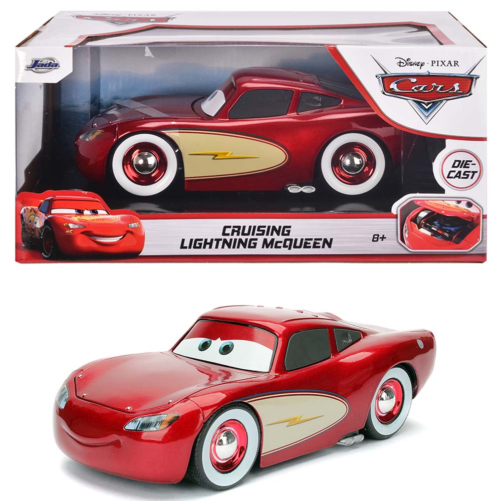 CARS - Cruising Lightning McQueen - 1:24 : : Figurine Jada  Toys DISNEY