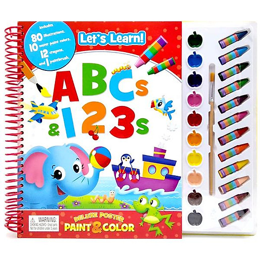 Buy Phidal Preschool Abc 123 Deluxe Poster Paint & Color Kit Online