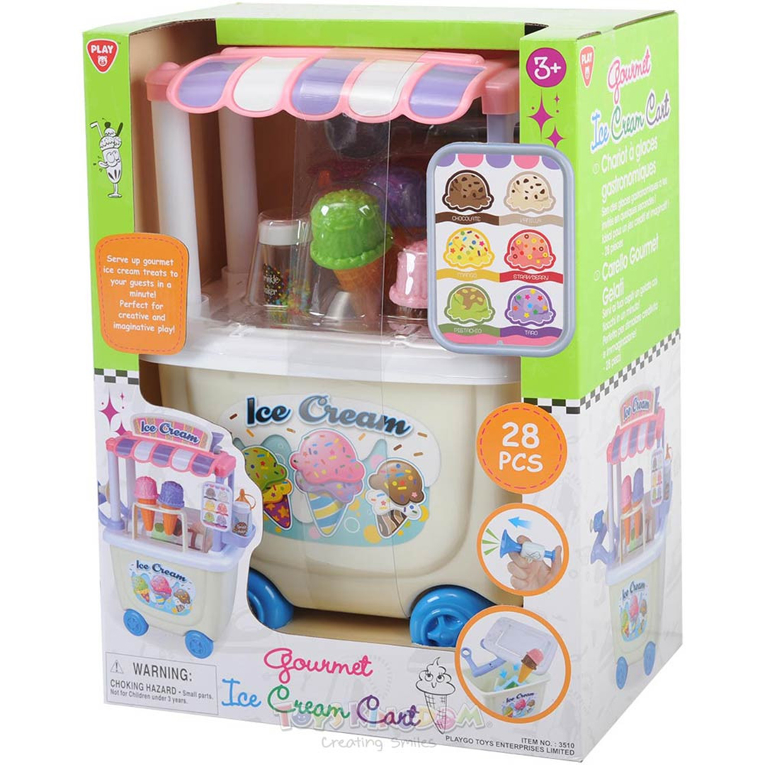 Playgo Gourmet Ice Cream Cart 28 Pieces Set