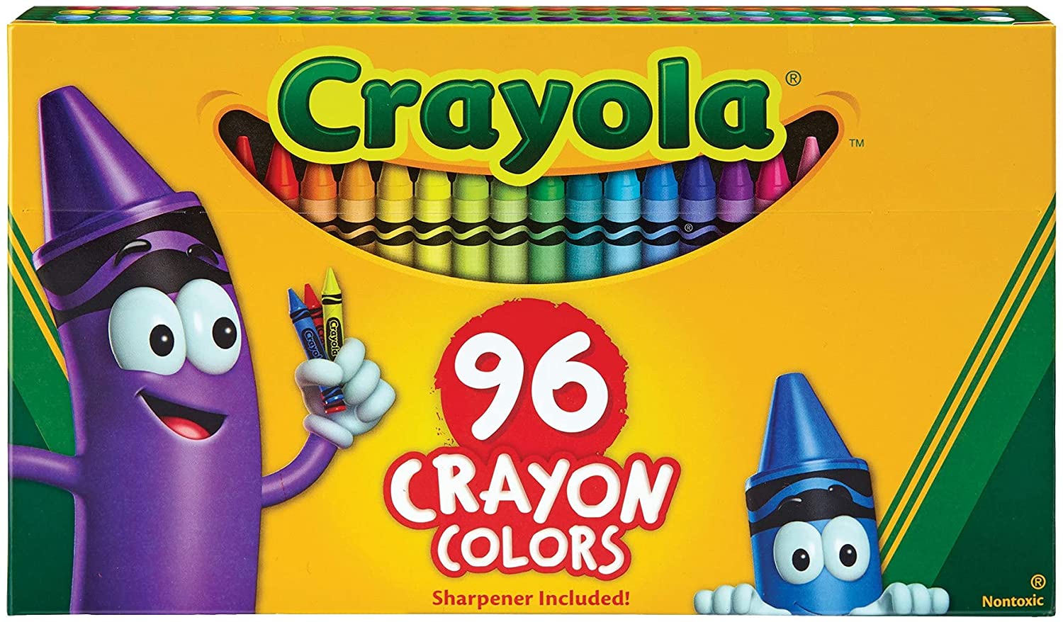 Buy Crayola 96 Crayons Non Peggable Online Yallatoys Qatar