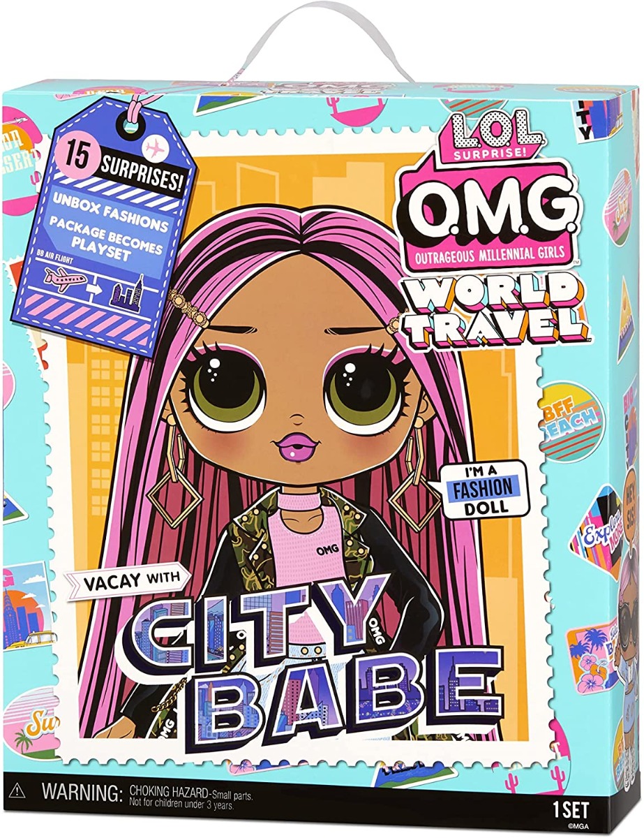 Buy LOL Surprise OMG World Travel City Babe Fashion Doll with 15 ...