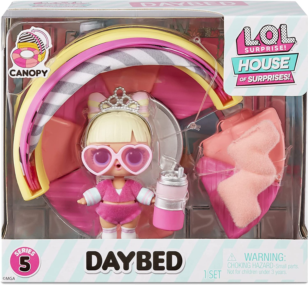 Buy Lol Surprise Omg House Of Surprises Daybed Playset With Suite Princess Collectible Doll And