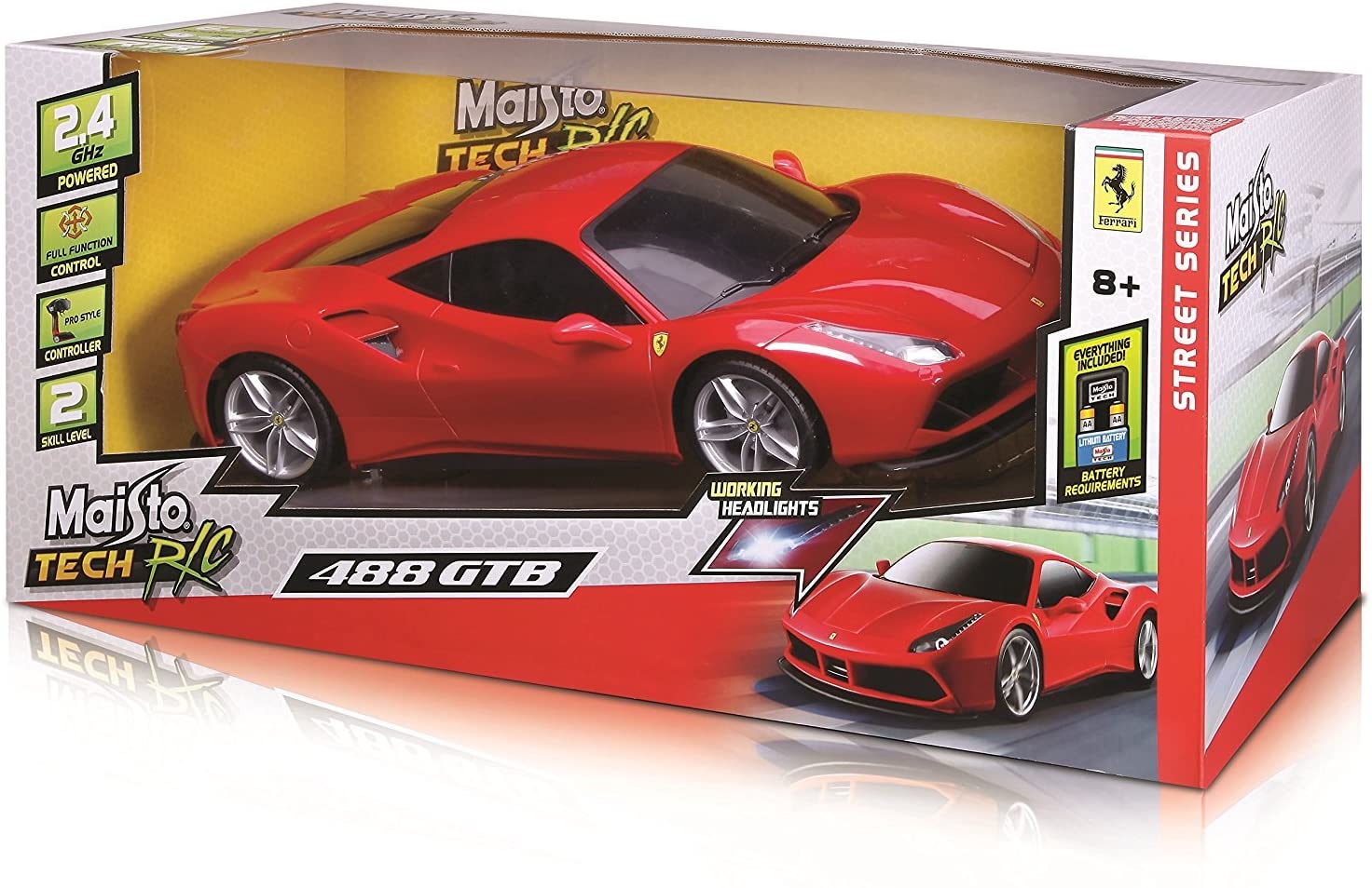 maisto ferrari 488 gtb battery