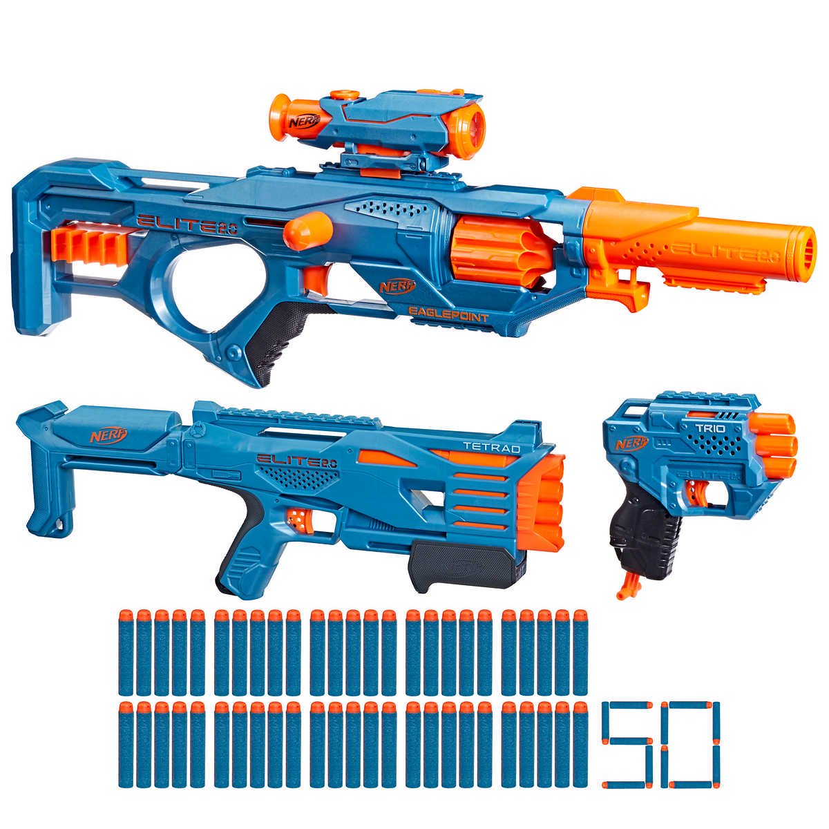 Buy Nerf Elite 2.0 Ultimate Blaster 3 Pack Online | Yallatoys Qatar