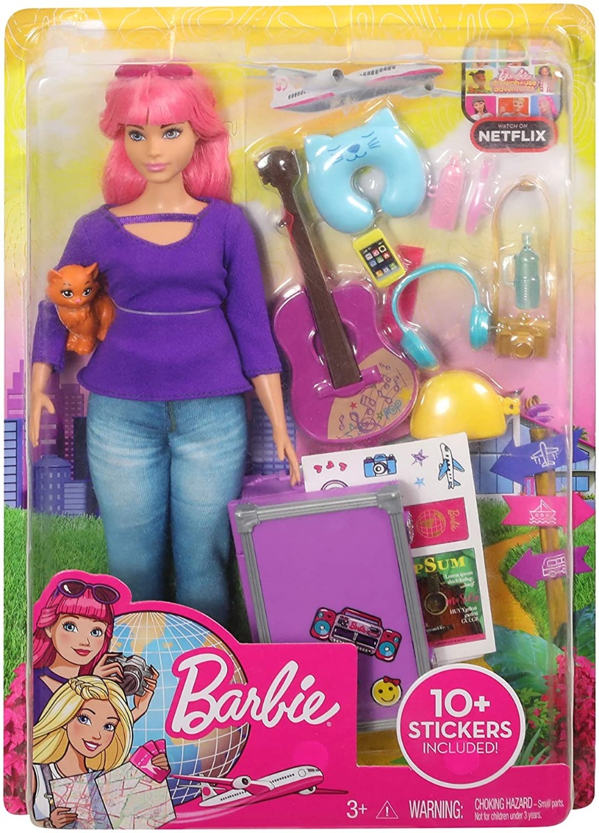 Buy Barbie Daisy Travel Doll Online Yallatoys Qatar
