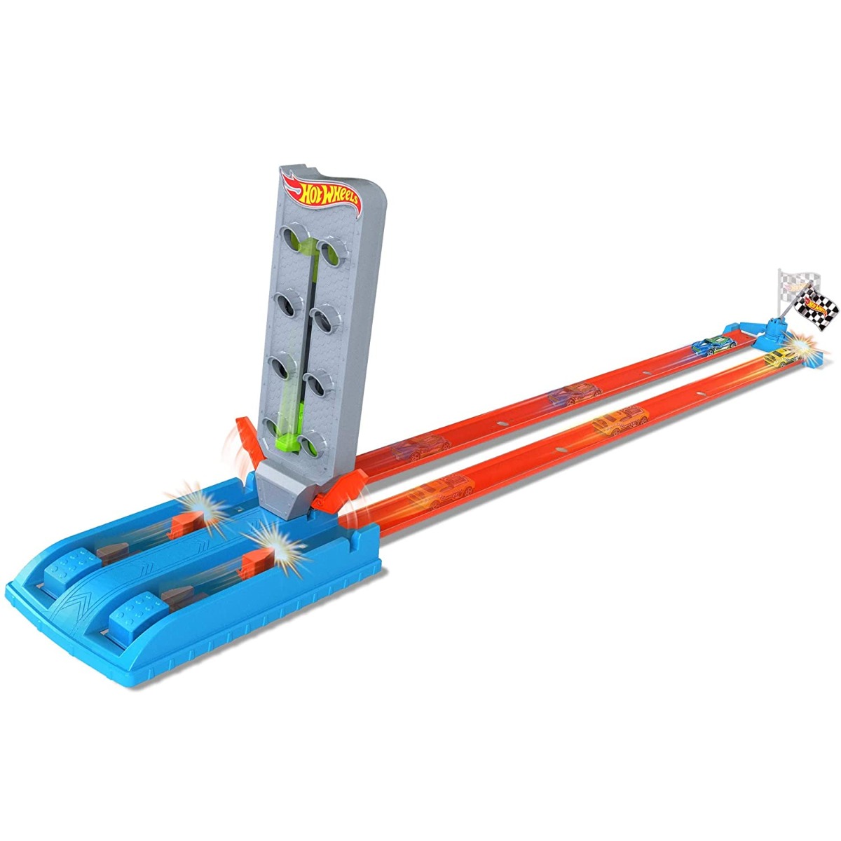 Buy Hot Wheels Action Drag Strip Championship Lane Track Set with 1 Car