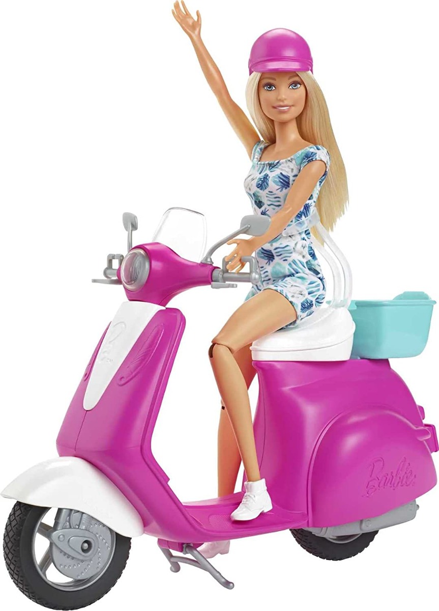 Buy Barbie Fashion Doll with Scooter Online Yallatoys Qatar
