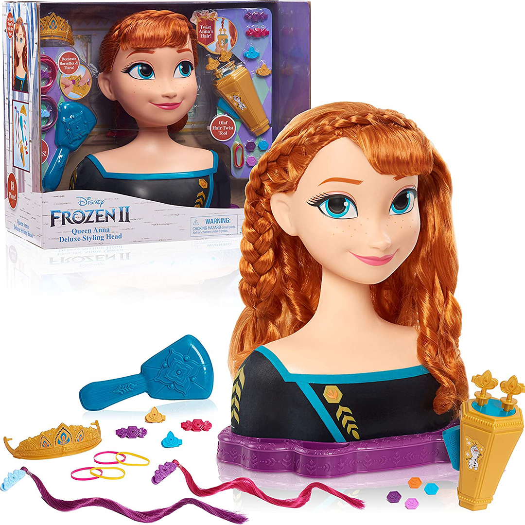 Buy Disney Frozen 2 Deluxe Anna Styling Head Online | Yallatoys Qatar