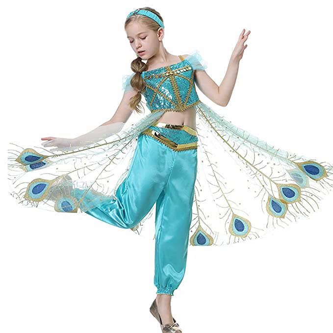 Buy Aladdin Peacock Dress Costume Online | Yallatoys Qatar